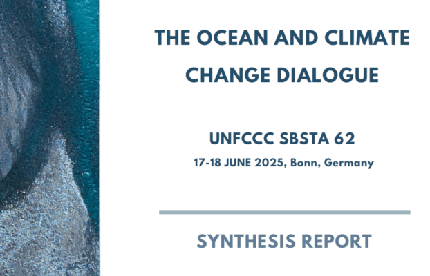 EBCD Contributing to the Ocean & Climate Change Dialogue
